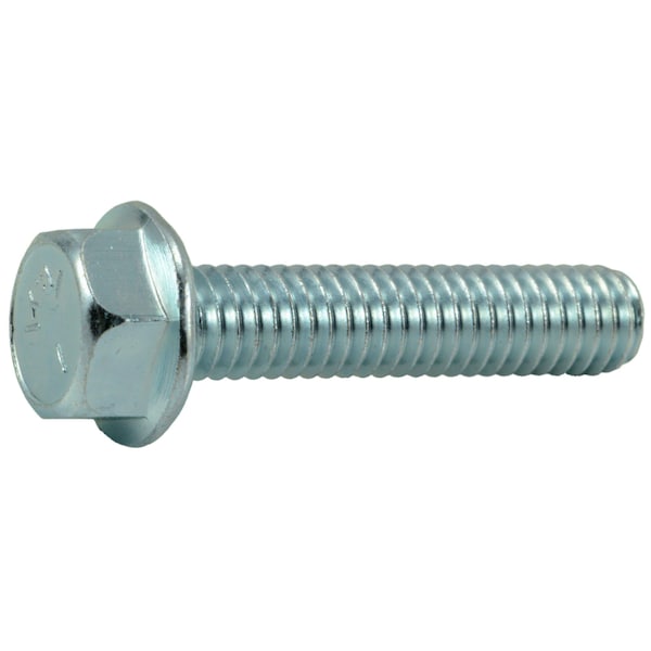 Midwest Fastener Grade 5, 5/16"-18 Flange Bolt, Zinc Plated Steel, 1-1/2 in L, 6 PK 34787 - main